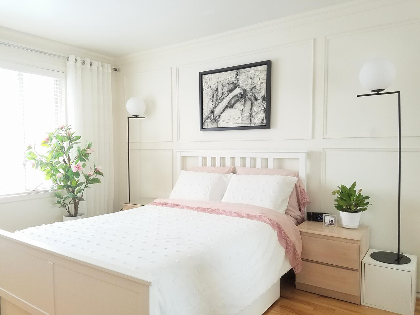 Rangement sous lampes